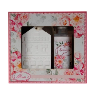 Sprchový gel 50ml a aroma domeček - Roses