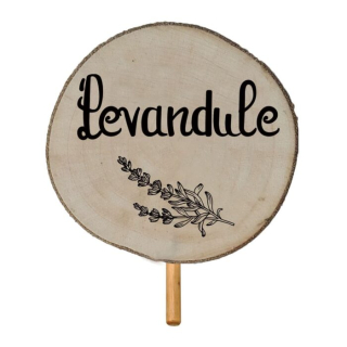 Dřevěný zápich - Levandule