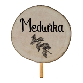 Dřevěný zápich - Meduňka