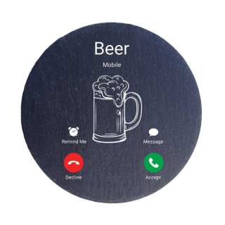 Kameninový podtácek 10cm - Beer mobile