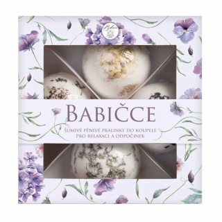 Pralinky do koupele - Babičce (4x šumivá bomba do vany)