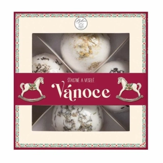 Pralinky do koupele - Vánoce (4x šumivá bomba do vany)