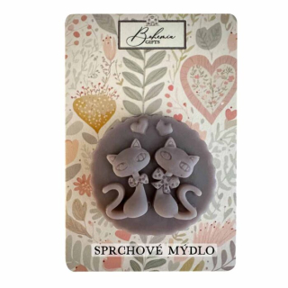 Ručně vyrávěné mýdlo 70 g na blisteru - Kočičky