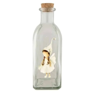 Skleněná lahvička 500 ml - Anděl