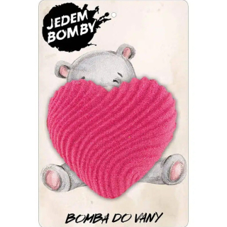 Šumivá a pěnivá bomba do koupele 95 g - Srdce 