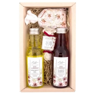 Kosmetický balíček lilie a hrozno - sprchový gel 200 ml, šampon 200 ml, mýdlo 30 g a sůl 150 g