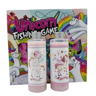Sada pro děti Unicorn - Sprchový gel, vlasový šampon a dětská hra