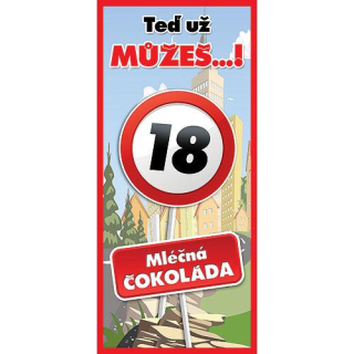 Dárková mléčná čokoláda 100 g - Vše nejlepší 18
