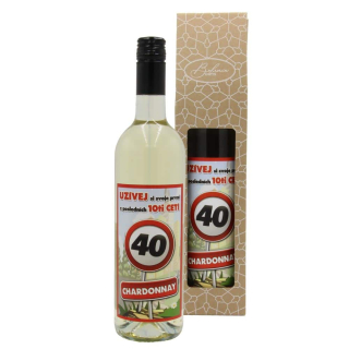 Dárkové víno Chardonnay 0,75 l - Vše nejlepší 40