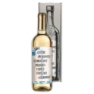 Dárkové víno Chardonnay 0,75 l - Tatínkovi