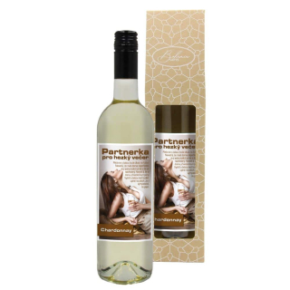 Dárkové víno Chardonnay 0,75 l - Partnerka pro večer