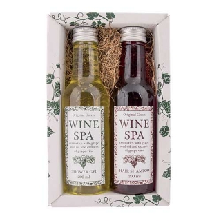 Wine Spa vinná kosmetika sada - gel 200 ml a šampon 200 ml