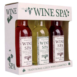 Wine Spa - vinná kosmetika sada - Gel, šampon a pěna