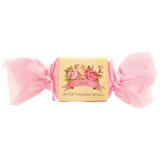 Ručně vyráběné mýdlo 30g - bonbon – růže