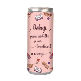 Energetický nápoj 250 ml - Děkuji paní učitelko