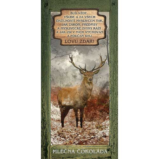 Dárková mléčná čokoláda 100 g - Pro myslivce