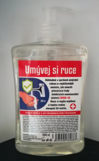 Tekuté mýdlo s antimikrobiální přísadou 500 ml